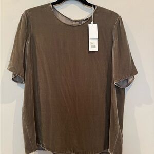 Vince Velvet Short Sleeve Tee Relaxed Fit